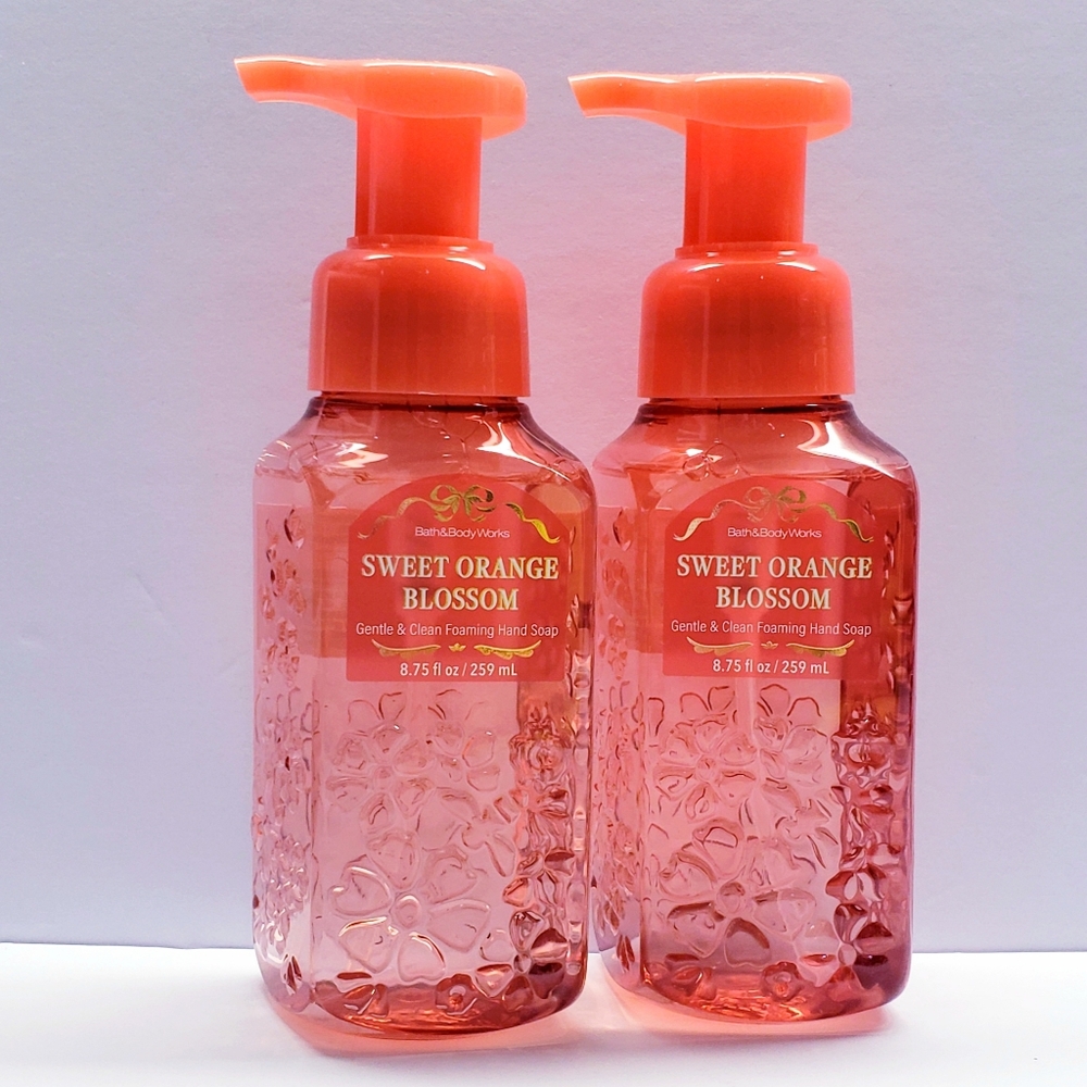 Bath & Body Works SWEET ORANGE BLOSSOM Gentle & Clean Foaming Hand Soap (2 pcs)